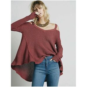 SOLD.  Free People Moonshine Cold Shoulder Sweater